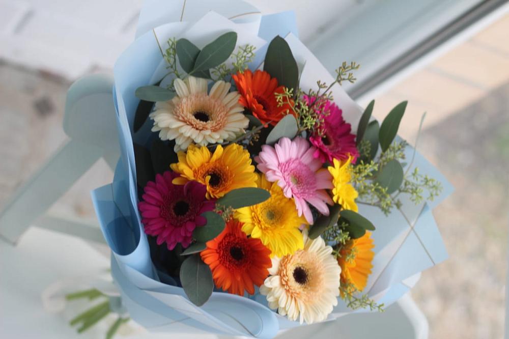 Букет цветов из: Герберы в Поселке совхоза Марфино