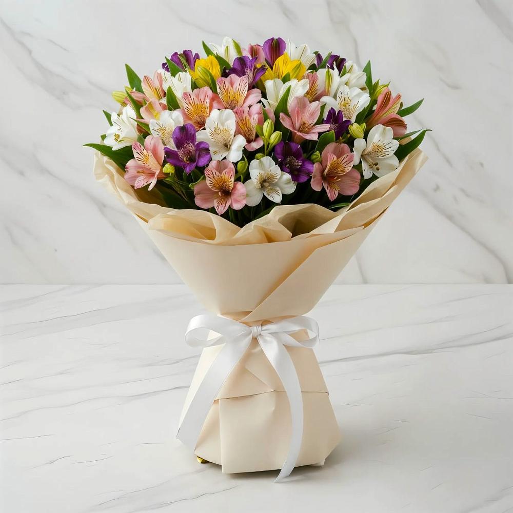 Букет цветов из: Альстромерии в Поселке совхоза Марфино