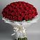 Букет 101 Красная роза Блэк Мэджик в Поселке совхоза Марфино