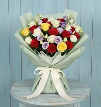 Букет цветов из:  Розы в Поселке совхоза Марфино