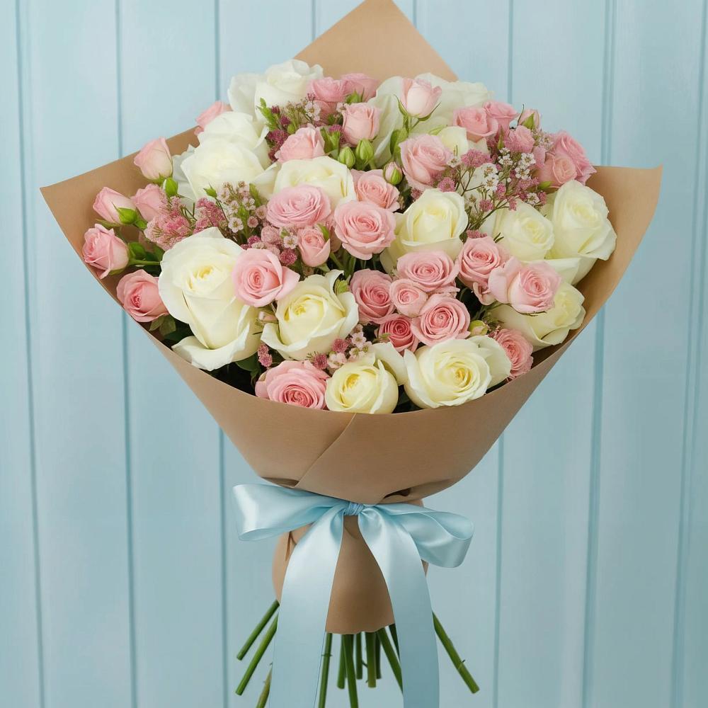 Букет цветов из: Розы в Поселке совхоза Марфино