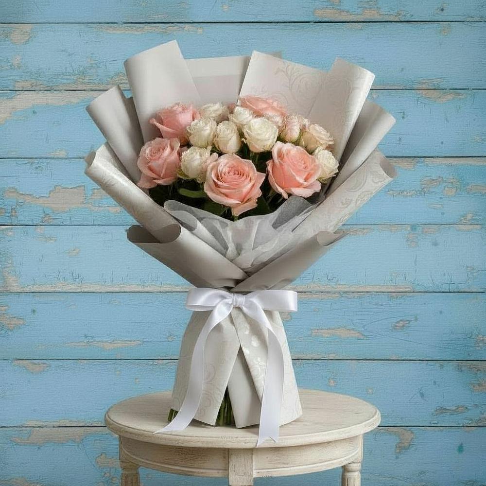 Букет цветов из: Розы в Поселке совхоза Марфино