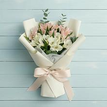 Букет цветов из:  Альстромерии в Поселке совхоза Марфино