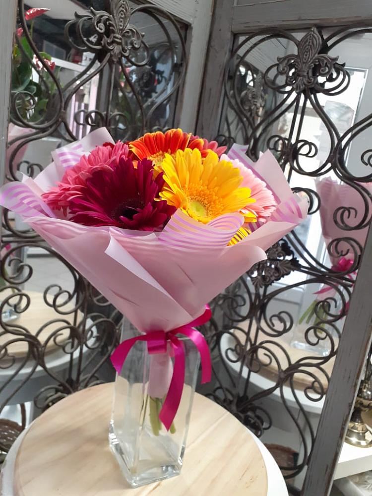 Букет цветов из: Герберы в Поселке совхоза Марфино