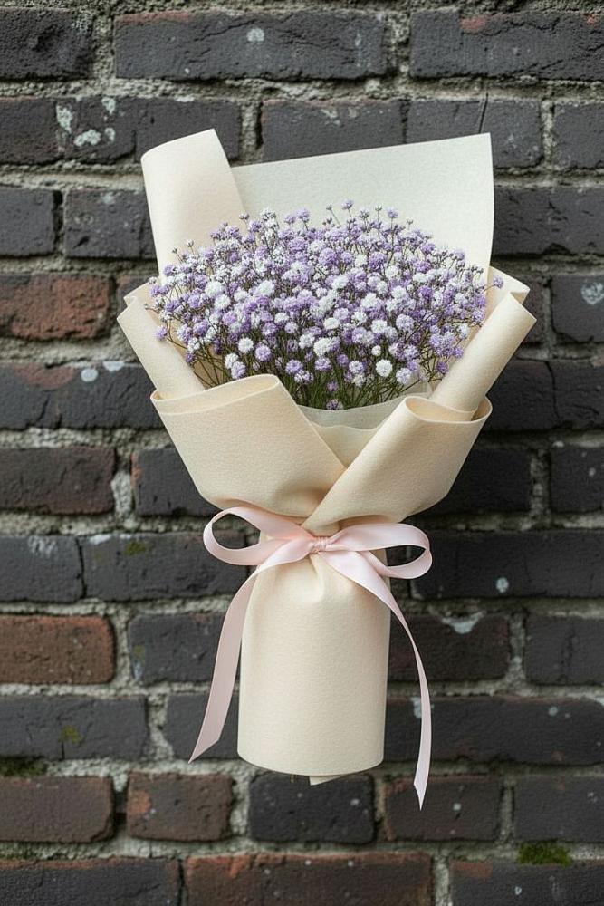 Букет цветов из: Гипсофила в Поселке совхоза Марфино