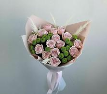 Букет цветов из:  Розы и Хризантемы #REPLACE_PRED# Поселке совхоза Марфино