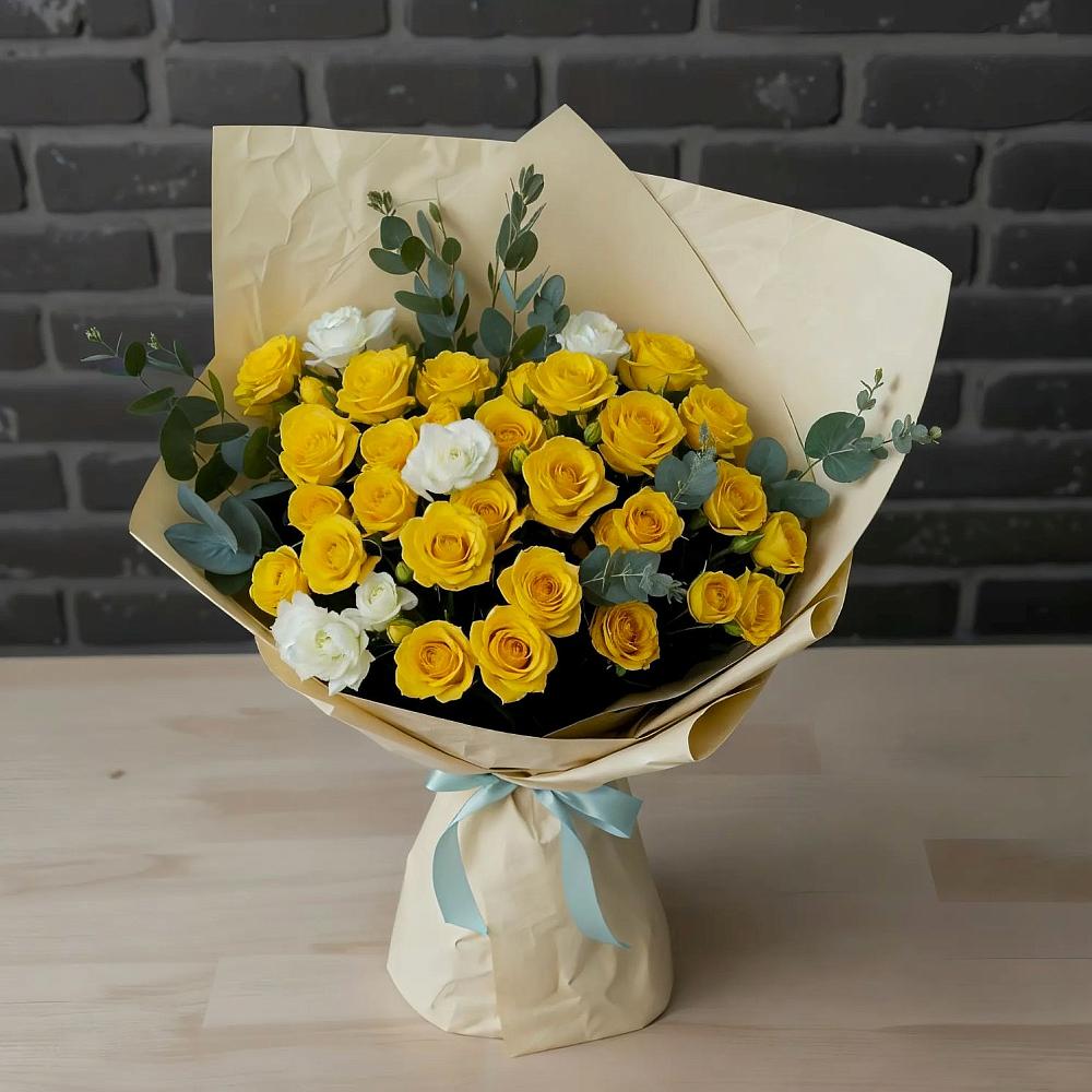 Букет цветов из: Розы в Поселке совхоза Марфино