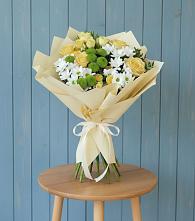 Букет цветов из:  Хризантемы и Розы #REPLACE_PRED# Поселке совхоза Марфино