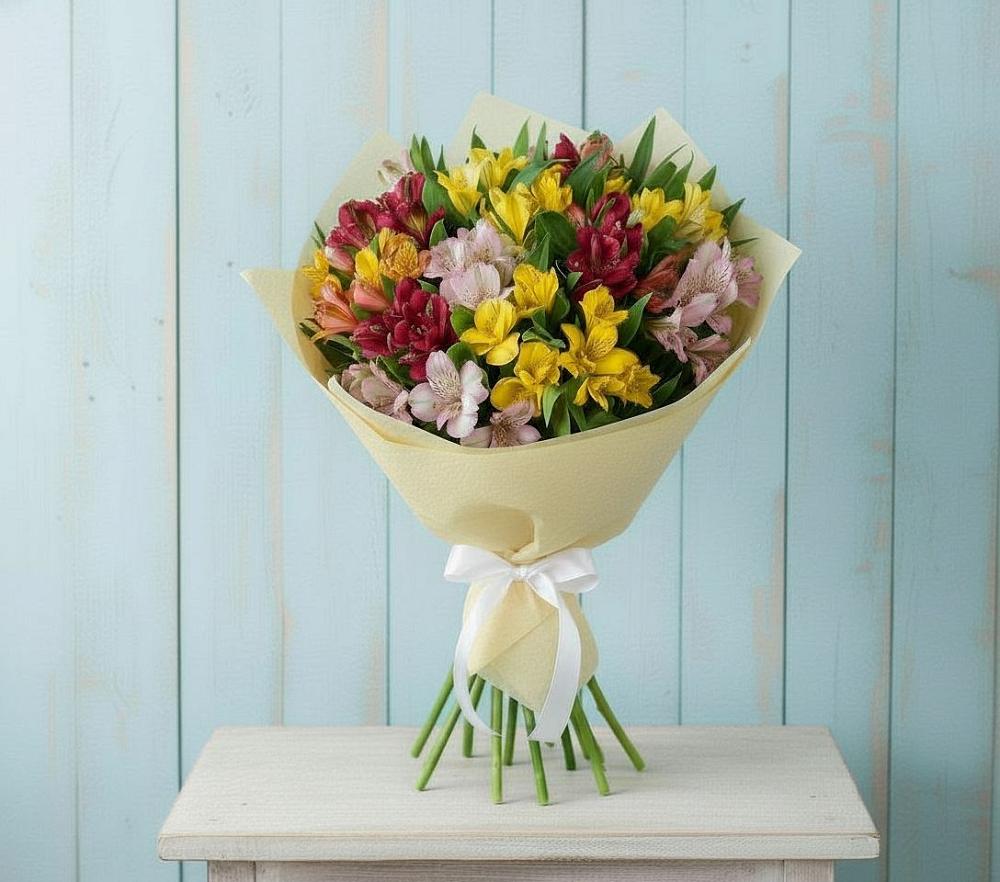 Букет цветов из: Альстромерии в Поселке совхоза Марфино