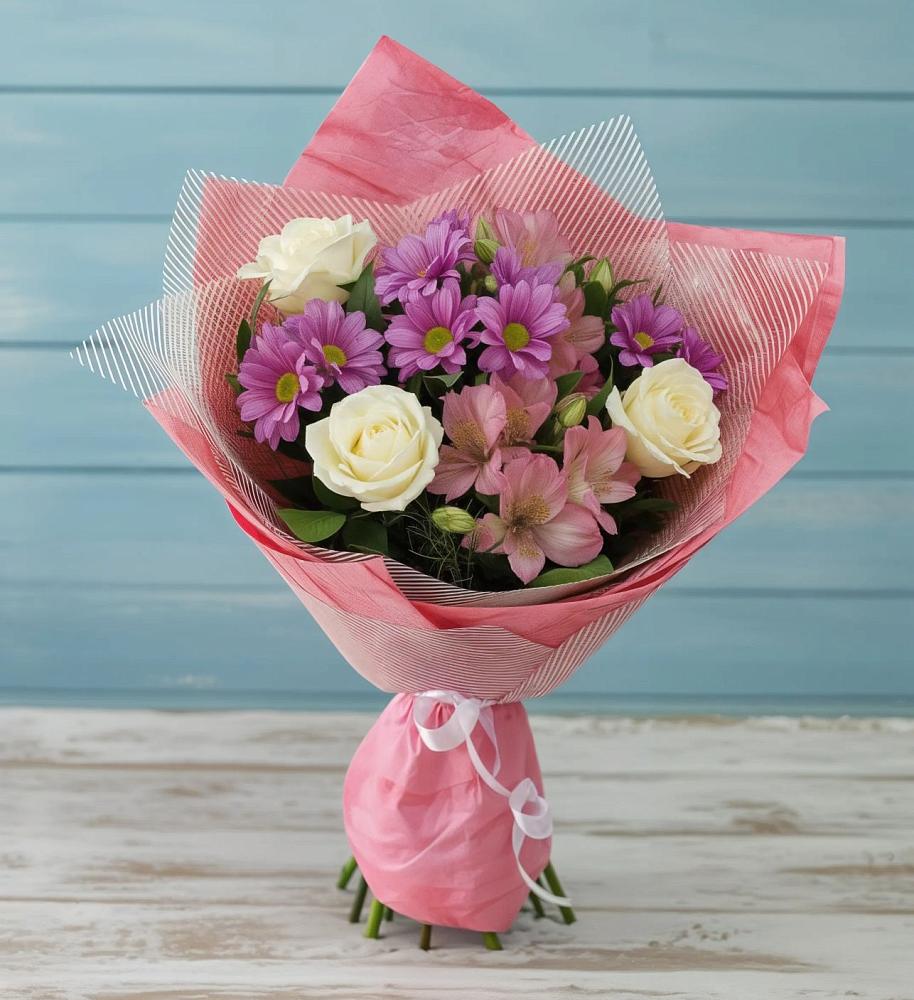 Букет цветов из: Герберы в Поселке совхоза Марфино