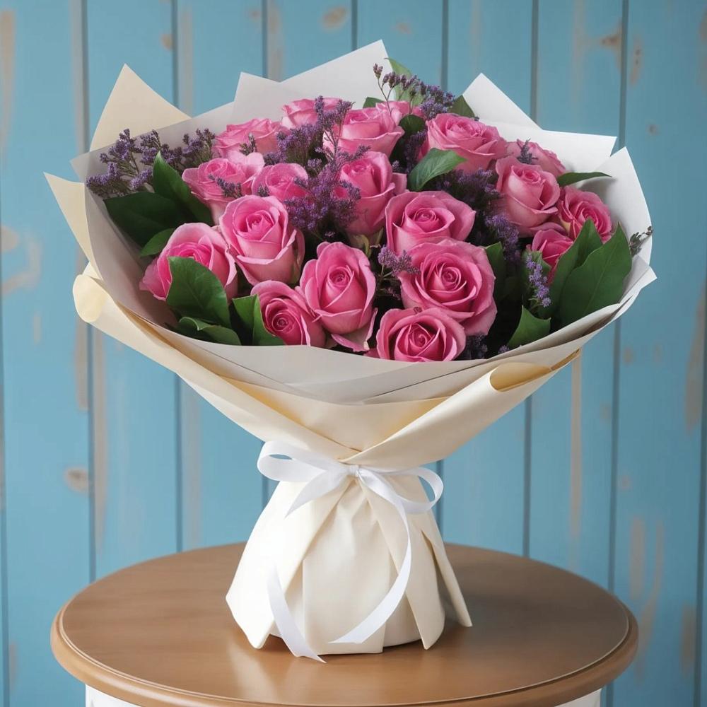 Букет цветов из: Розы в Поселке совхоза Марфино